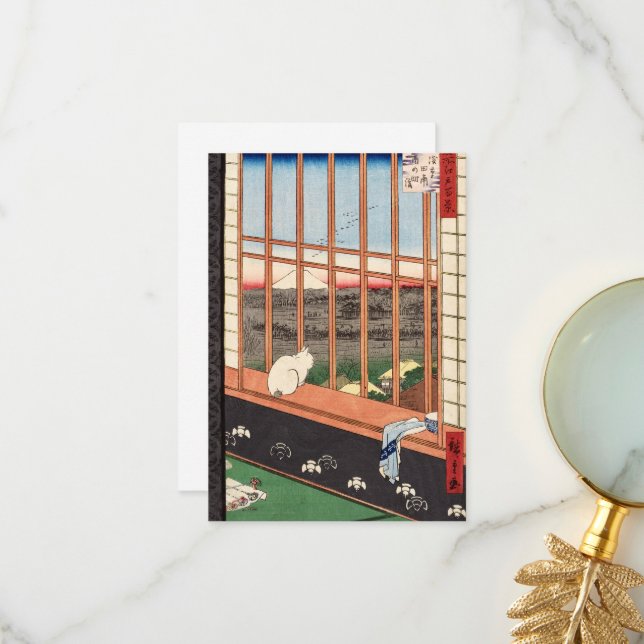 Asakusa Ricefields and the Torinomachi Festival Thank You Card (Front/Back In Situ)