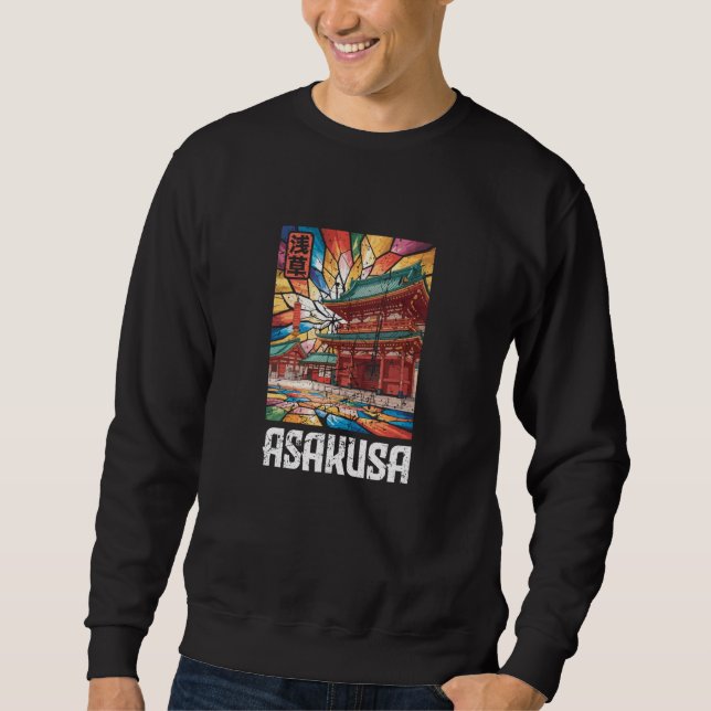 Asakusa Tokyo Japan Kanji Travel Souvenir Anime Ot Sweatshirt (Front)