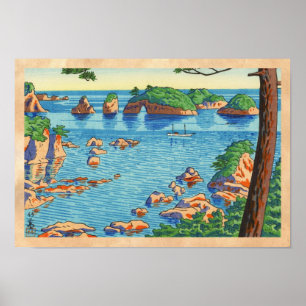 Asano Takeji Views of Wakayama Kinomastushima Poster