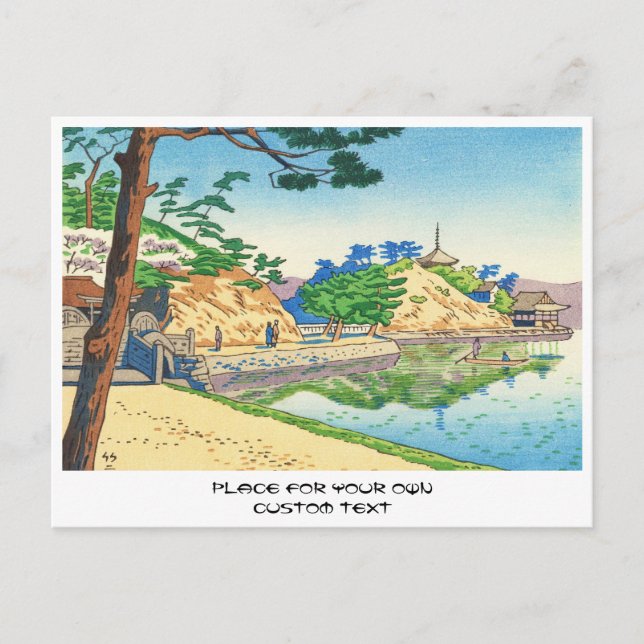 Asano Takeji, Views of Wakayama Wakanoura art Postcard (Front)