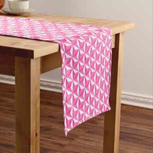 Asanoha motive Sakura model Short Table Runner
