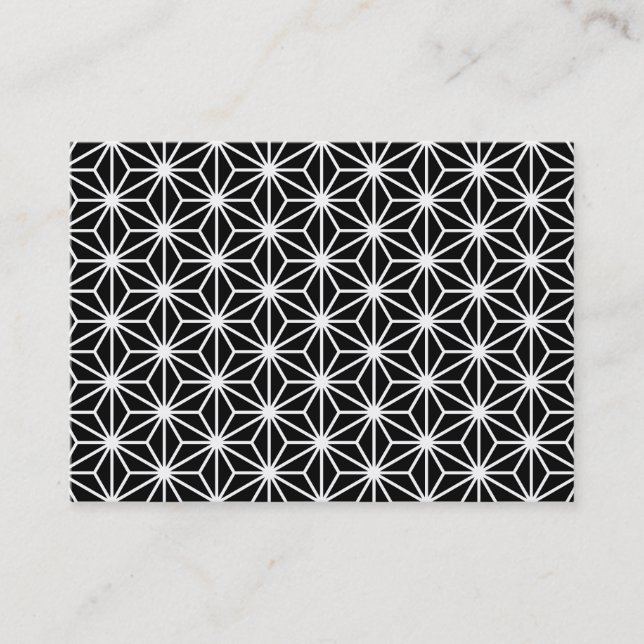 ‎Asanoha Style Business Card (Front)