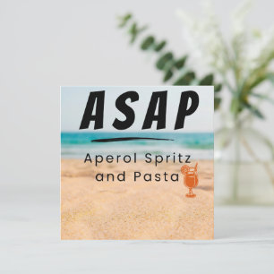 ASAP - Aperol Spritz and Pasta Vibes Holiday Card