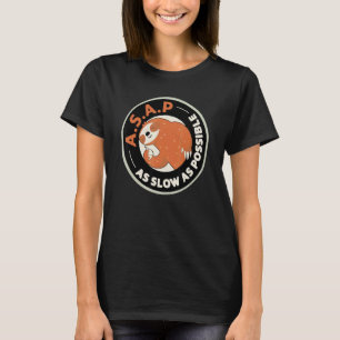 Asap As Slow As Possible Sloth Hiking Camping Camp T-Shirt