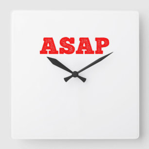 ASAP SQUARE WALL CLOCK
