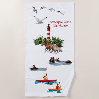 Asateague  Lighthouse Beach Towel