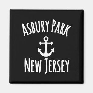 Asbury Park Beach Coastal Nautical Sailing Boating Magnet