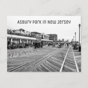Asbury Park Beach in New Jersey Postcard