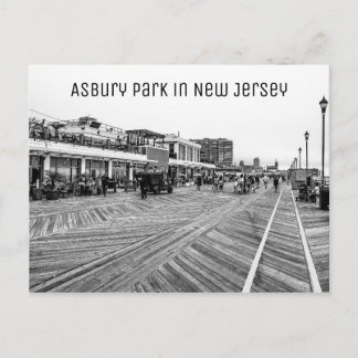 Asbury Park Beach in New Jersey Postcard