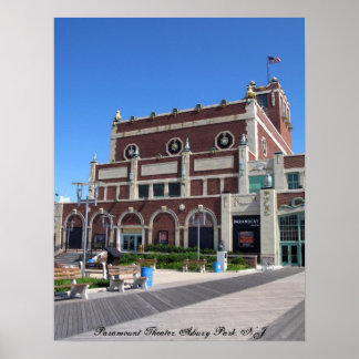 Asbury Park Boardwalk Paramount Theatre Poster