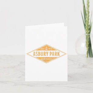 Asbury Park New Jersey Nj Souvenir Vacation Vintag Card