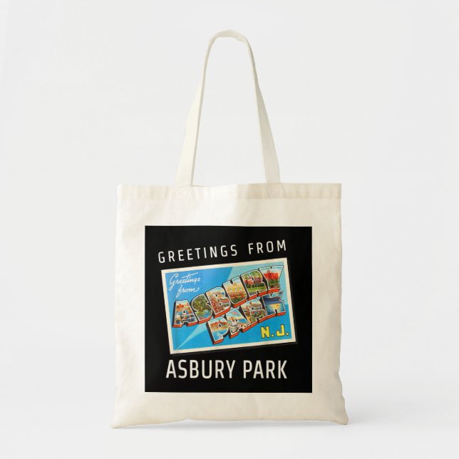 Asbury Park New Jersey NJ Travel Souvenir Gift Pos Tote Bag (Front)