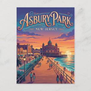 Asbury Park New Jersey Postcard