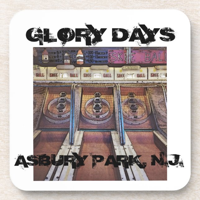 Asbury Park New Jersey Skeeball coaster (Front)