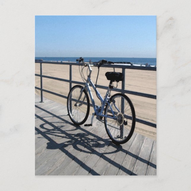 Asbury Park NJ Boardwalk - Bicycle Postcard (Front)