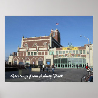 Asbury Park NJ Paramount Theatre & Convention Hall Poster