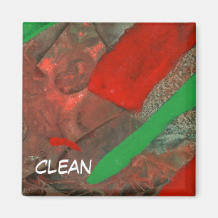 "Ascenders" Abstract Dishwasher Status Magnet