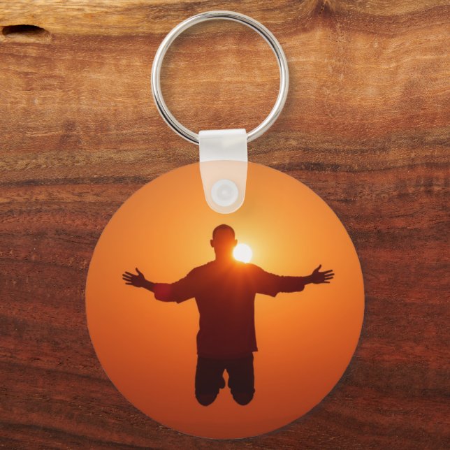 "Ascending to the Dawn" Keychain (Front)