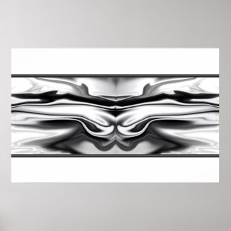 Ascension - chrome angel abstract poster