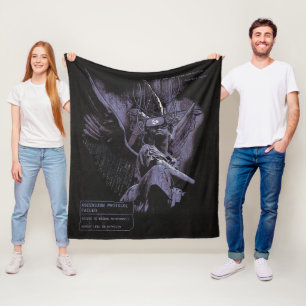 Ascension Denied - Techno-Goth Streetwear Design Fleece Blanket