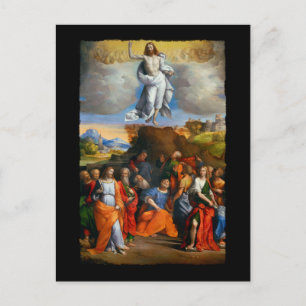 Ascension into Golden Clouds Postcard