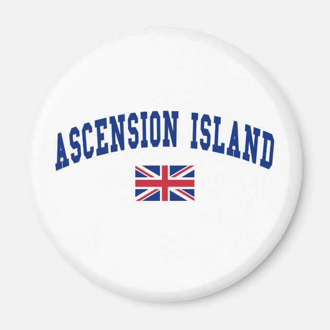 Ascension Island Style Magnet (Front)