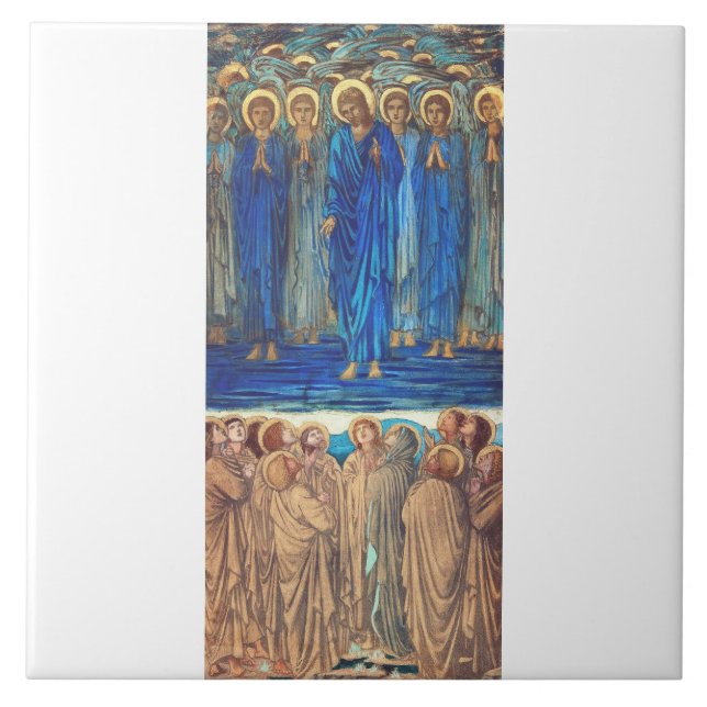 Ascension of Christ by Edward Burne Jones Ceramic Tile (Front)