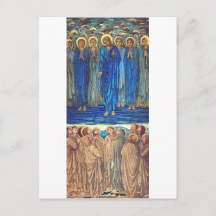Ascension of Christ by Edward Burne Jones Postcard