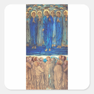 Ascension of Christ by Edward Burne Jones Square Sticker