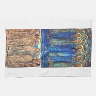 Ascension of Christ by Edward Burne Jones Tea Towel