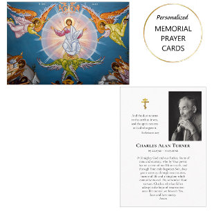 Ascension of Christ Orthodox Memorial Prayer Card