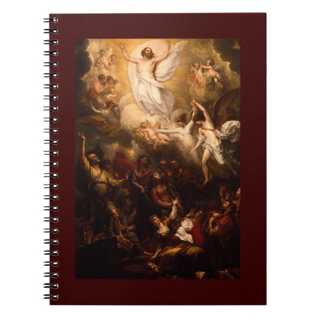 Ascension of Christ with Angels Notebook (Front)