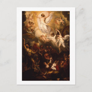 Ascension of Christ with Angels Postcard