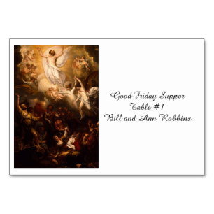 Ascension of Christ with Angels Table Number