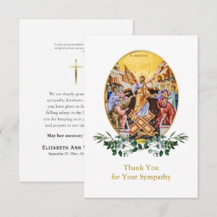 Ascension of Jesus Christ Orthodox Funeral        Thank You Card