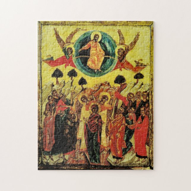Ascension of Jesus Orthodox Christian Icon Jigsaw Puzzle (Vertical)