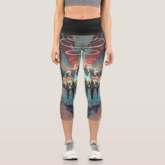 Ascension of the Bound Prophets Capri Leggings