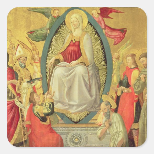 Ascension of the Virgin, 1465 Square Sticker (Front)