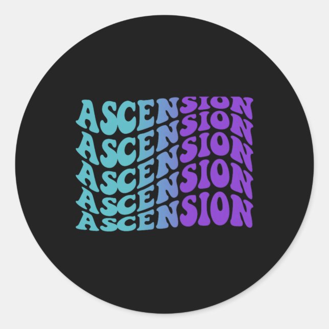 Ascension Prevention Classic Round Sticker (Front)