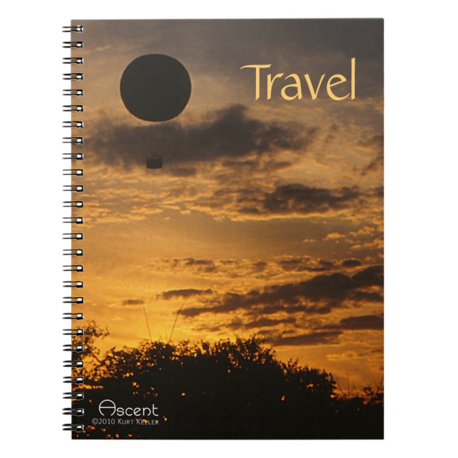 Ascent Hot Air Balloon Travel Notebook (Front)