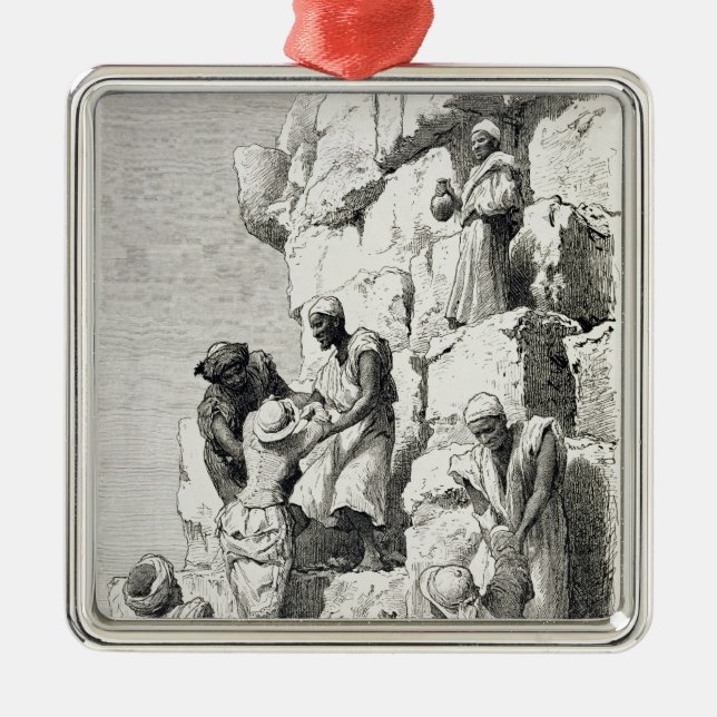 Ascent of the Great Pyramid, 19th century Metal Ornament (Front)