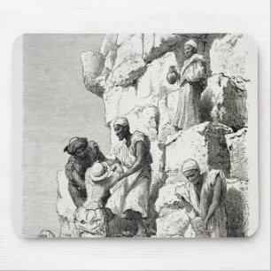 Ascent of the Great Pyramid, 19th century Mouse Pad