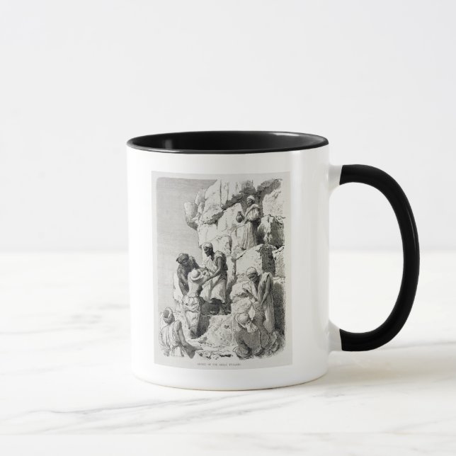 Ascent of the Great Pyramid, 19th century Mug (Right)