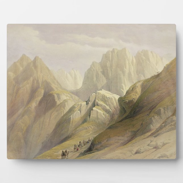 Ascent of the Lower Range of Sinai, February 18th Plaque (Front)