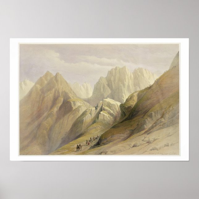 Ascent of the Lower Range of Sinai, February 18th Poster (Front)