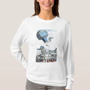 Ascent of the Montgolfier brothers hot-air balloon T-Shirt