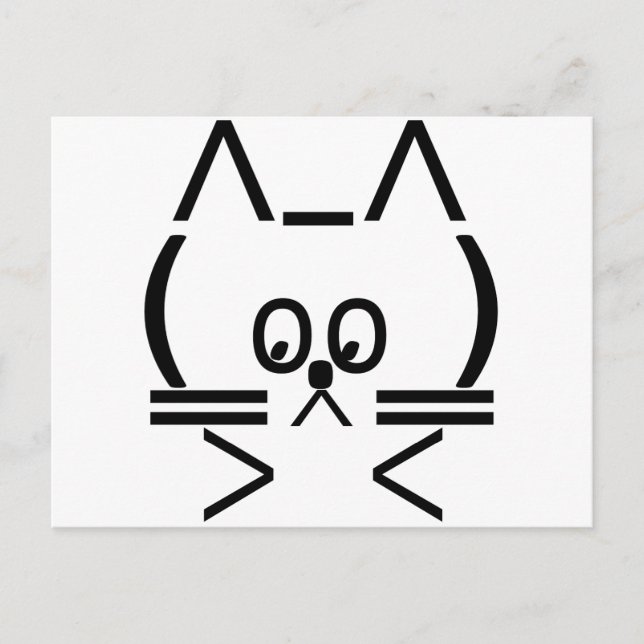 ASCII Cat Postcard (Front)