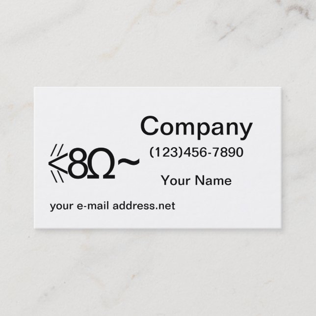 ASCII Mouse Business Card (Front)