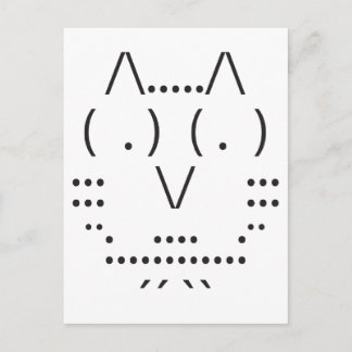 Ascii Owl Postcard
