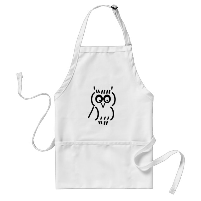 ASCII Owl Standard Apron (Front)